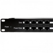 Passive POE Injector - 12 Port Rack Mount 24v / 5A