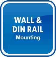 Wall and Din Rail Mounting